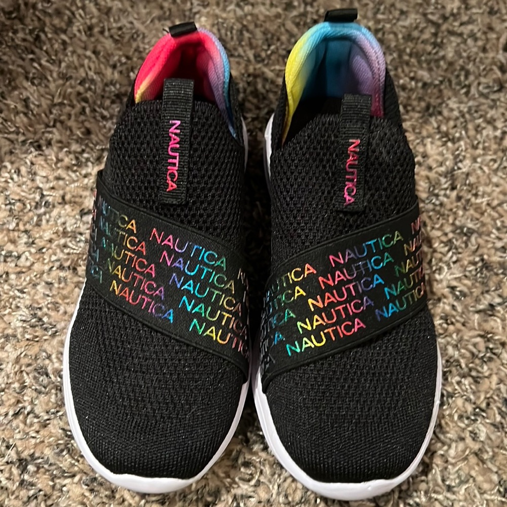 Nautica brand rainbow kids shoes